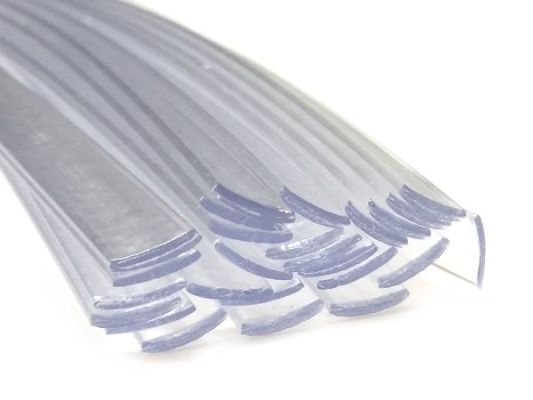 Plastique baguettes de soudure PC 8x1mm Plat Transparent 25 Barres